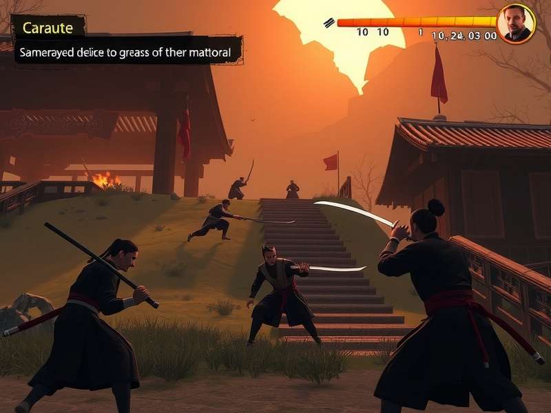 Ronin S Destiny gameplay screenshot showing samurai combat